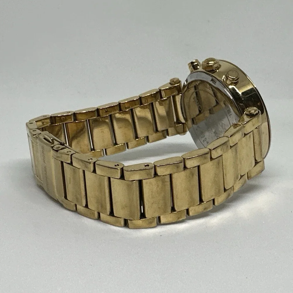 Michael Kors Parker MK5354 Women Gold Stainless Steel Analog Quartz Watch HME551